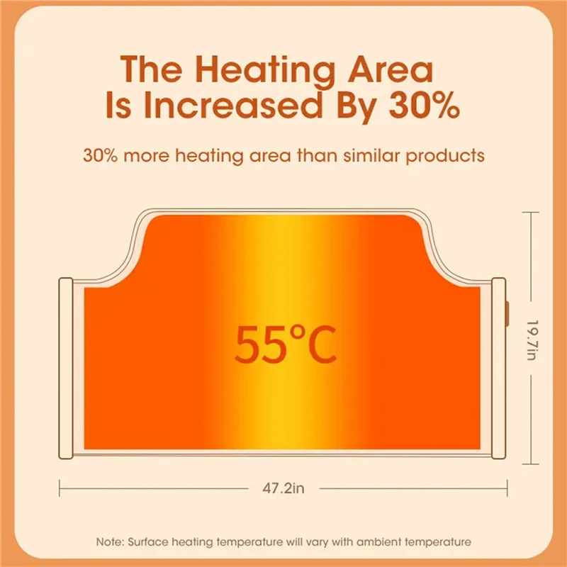ABGR-2X سخان أقدام كهربائية شاشة ديجيتال قابلة للطي المحمولة قابل للتعديل ترموستات جهاز تدفئة القدمين الاتحاد الأوروبي التوصيل