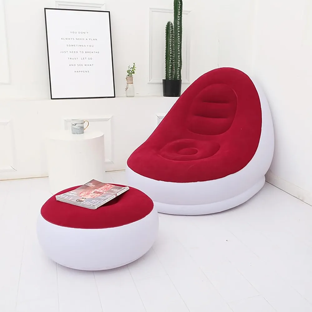 

Inflatable Couch Convertible Sofa Bed for Camping RVs And Traveling Queen Size Mattress with Pillow Top Comfortable Inflatable