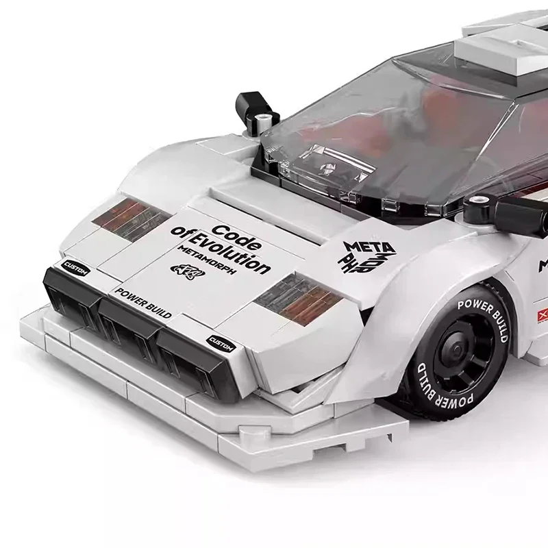POWERBLOCK 1:32 Scale Racing Cars Model Building Blocks Kit Small Particle Assembled Classic Supercar Series Toy Kid Gift PB8845
