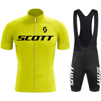 SCOTT Bicycle Suit Bicycle for Men Clothing Maillot Cycling Man Mtb Jersey Sets Men's Cycling Outfit Bib Shorts Road Bikes Bike