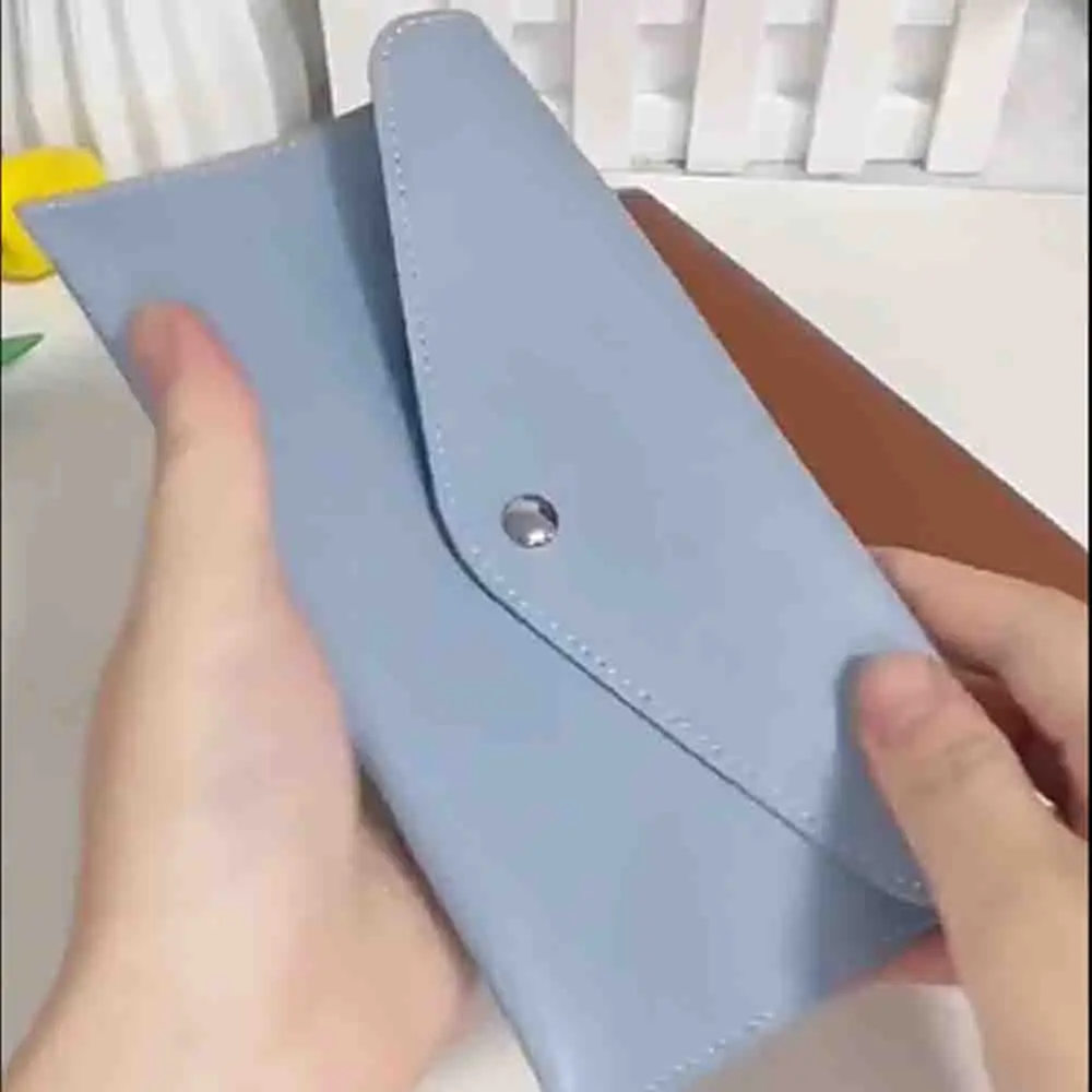 محفظة للجنسين محفظة طويلة ريترو محفظة بسيطة للجنسين للسفر هدية المدرسة #6