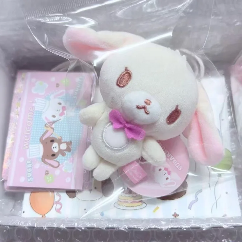 Japanese Anime Shirousa Plush Keychain New Cartoon Anime Kawaii Rabbit Doll Backpack Zipper Decoration Toy Friend's Birthdaygift