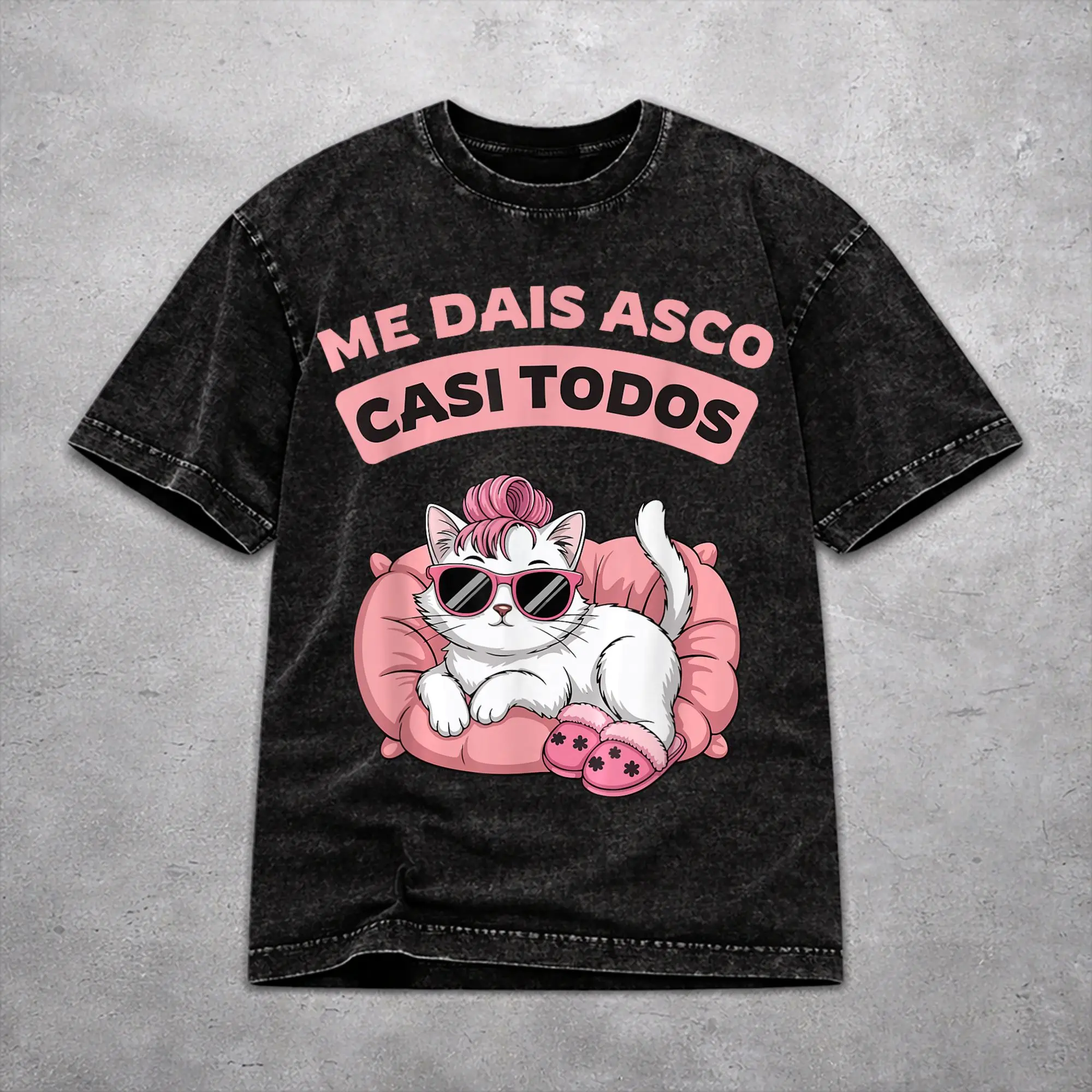 Футболка Me Dais Asco Casi Todos Washed, модная уличная одежда для мужчин и женщин, свободные футболки из 100% хлопка