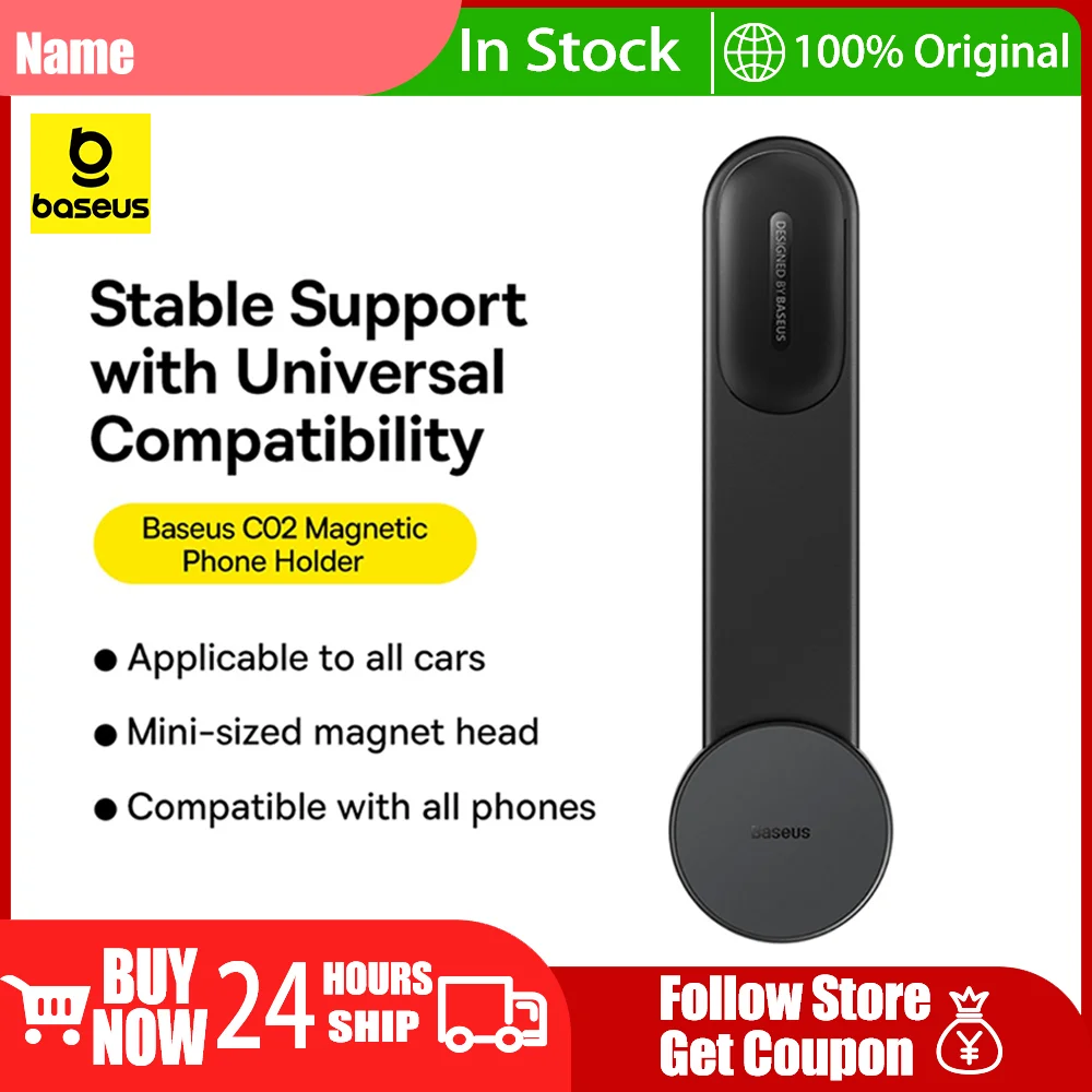 

Baseus Car Phone Holder Magnetic Universal Car Phone Stand Support Clip Mount Holder Magsafe Holder for iPhone Samsung Huawei
