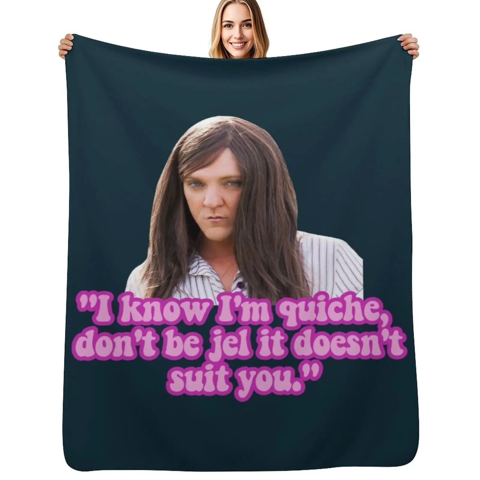 

Ja'mie quote Throw Blanket Hair decorative manga Sofa Throw Blankets
