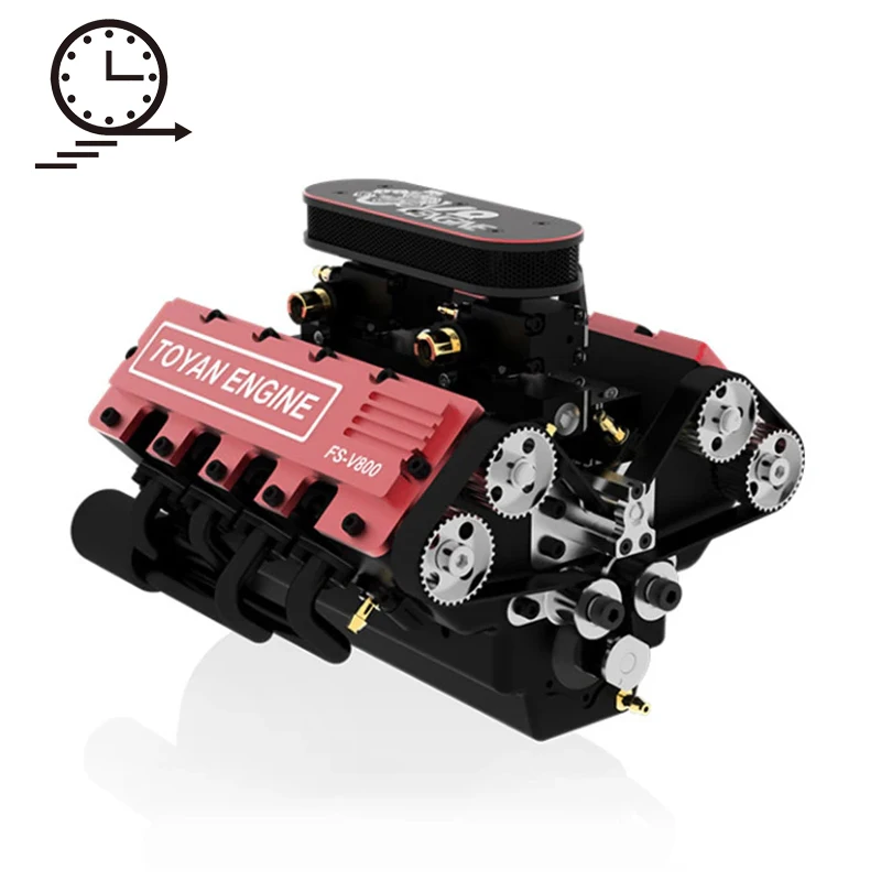 

TOYAN V8 Engine Model Toy 3.5CCX8 Can Start All Metal DIY Assembly Suitable for RC Modified Model Car Game Boy Toy