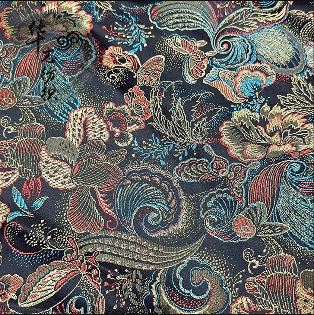 

New Jacquard High-Density Imitation Song Brocade Fabric Traditional Chinese Design for Home Decor And Fashion