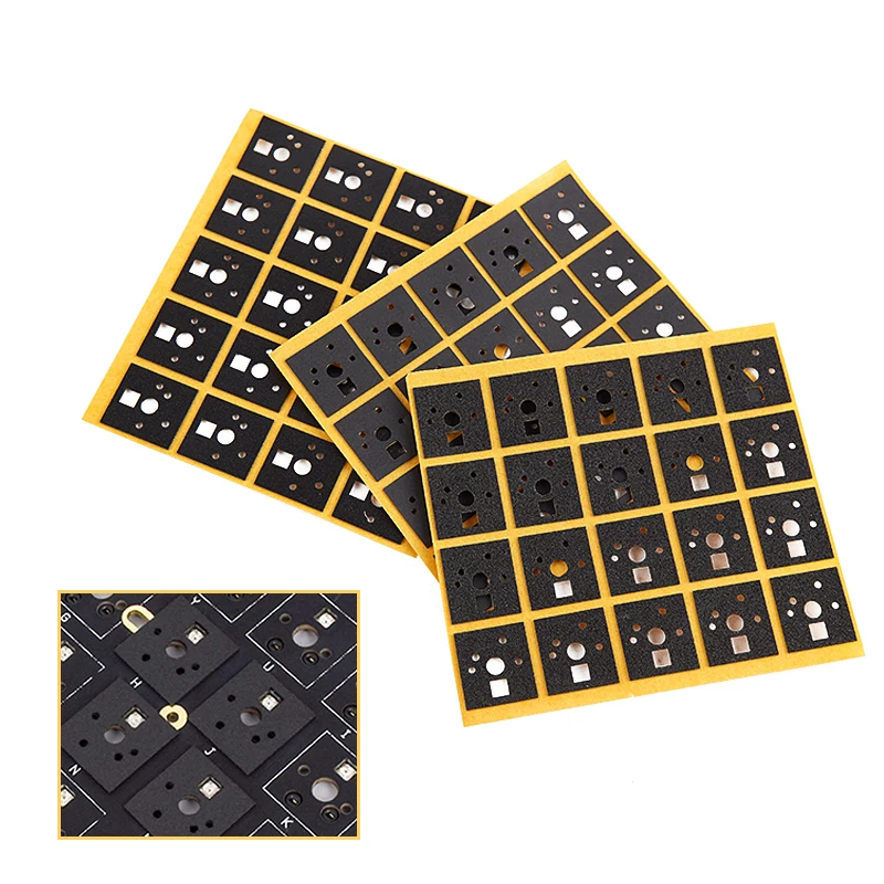 

120Pc Mechanical Keyboard Switch Sticker Noise Dampener Foam Sound Reduction Insulation Film for Switch Stabilizer 0.5mm