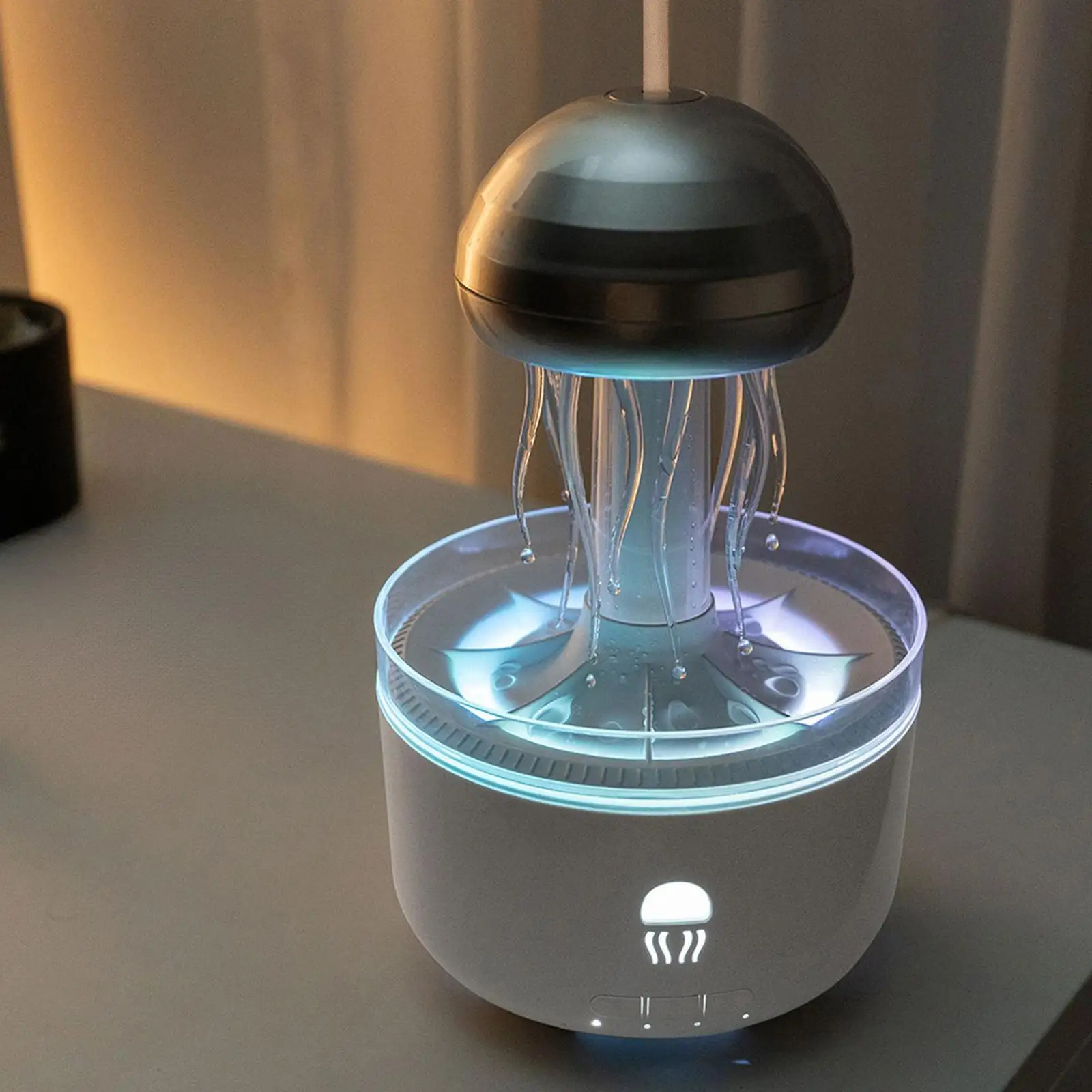 เครื่องเพิ่มความชื้นในอากาศพร้อมไฟกลางคืนอเนกประสงค์เกียร์สาม Timing Essential Oil Diffuser สําหรับห้องนอนกีฬา Sleeping Office Home