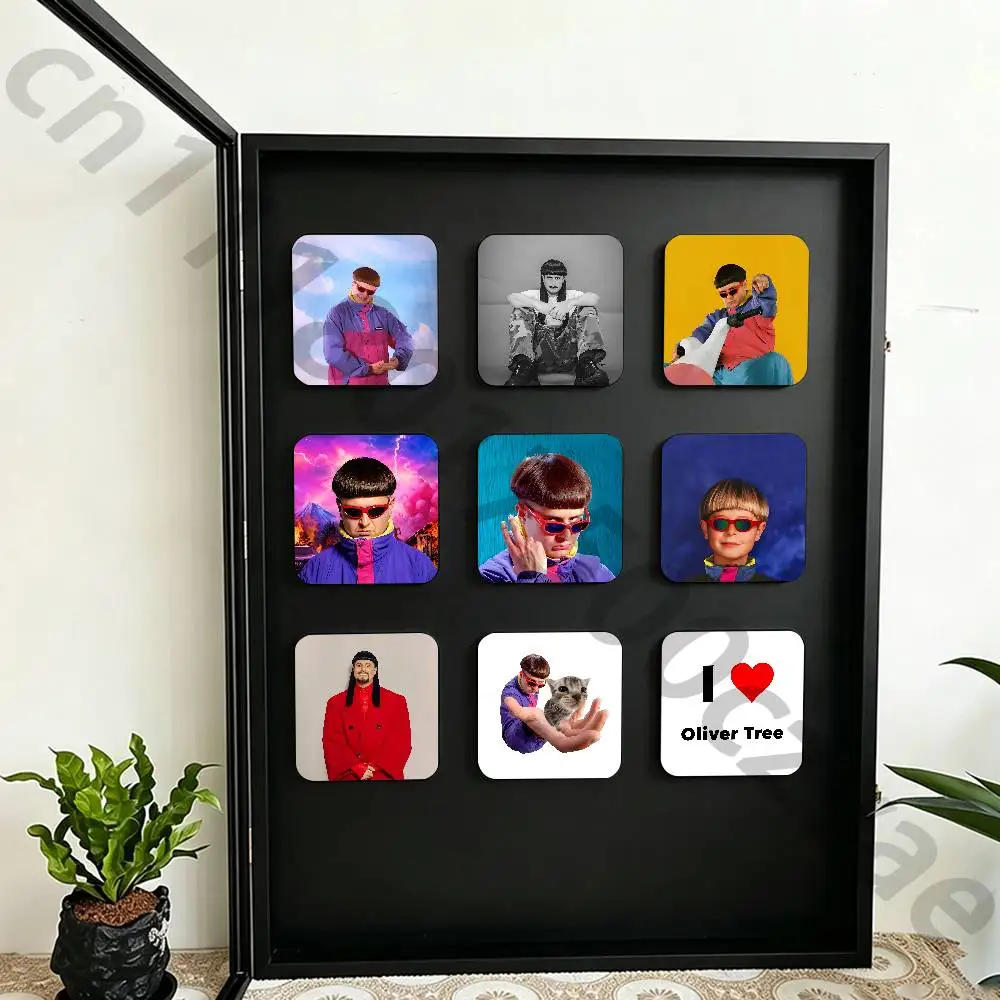 O-Oliver T-Tree Ugly Fridge Magnet Personalized Magnetic Durable Plastic Square Picture Surface Fridge Magnets