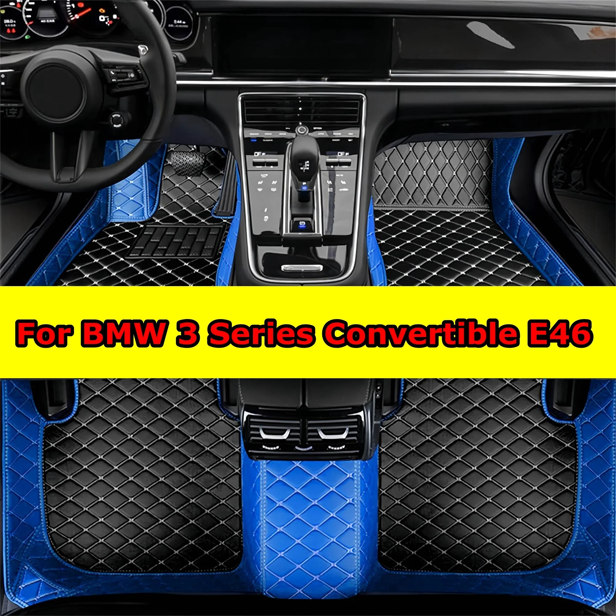 

Утолщенные автомобильные коврики для BMW 3 серии Convertible E46 1998 1999 2000 2001 2002 2003 2004, автоматические коврики для ковров Ful