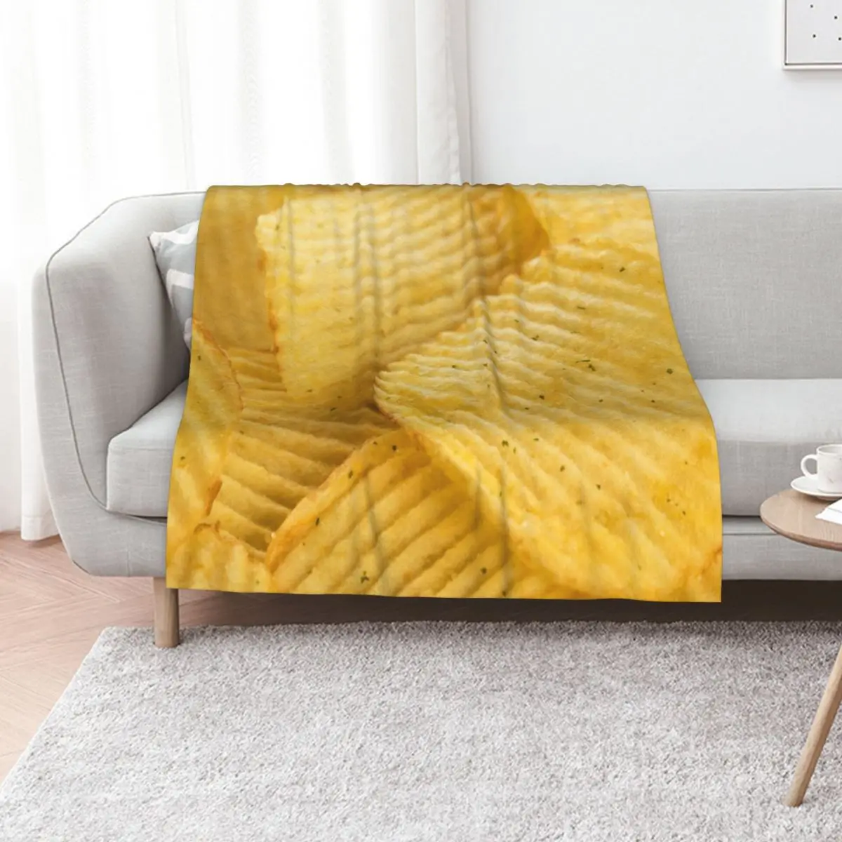 

Ruffled Potato Chips Throw Blanket Heavy christmas gifts warm winter Sofa Quilt Blankets