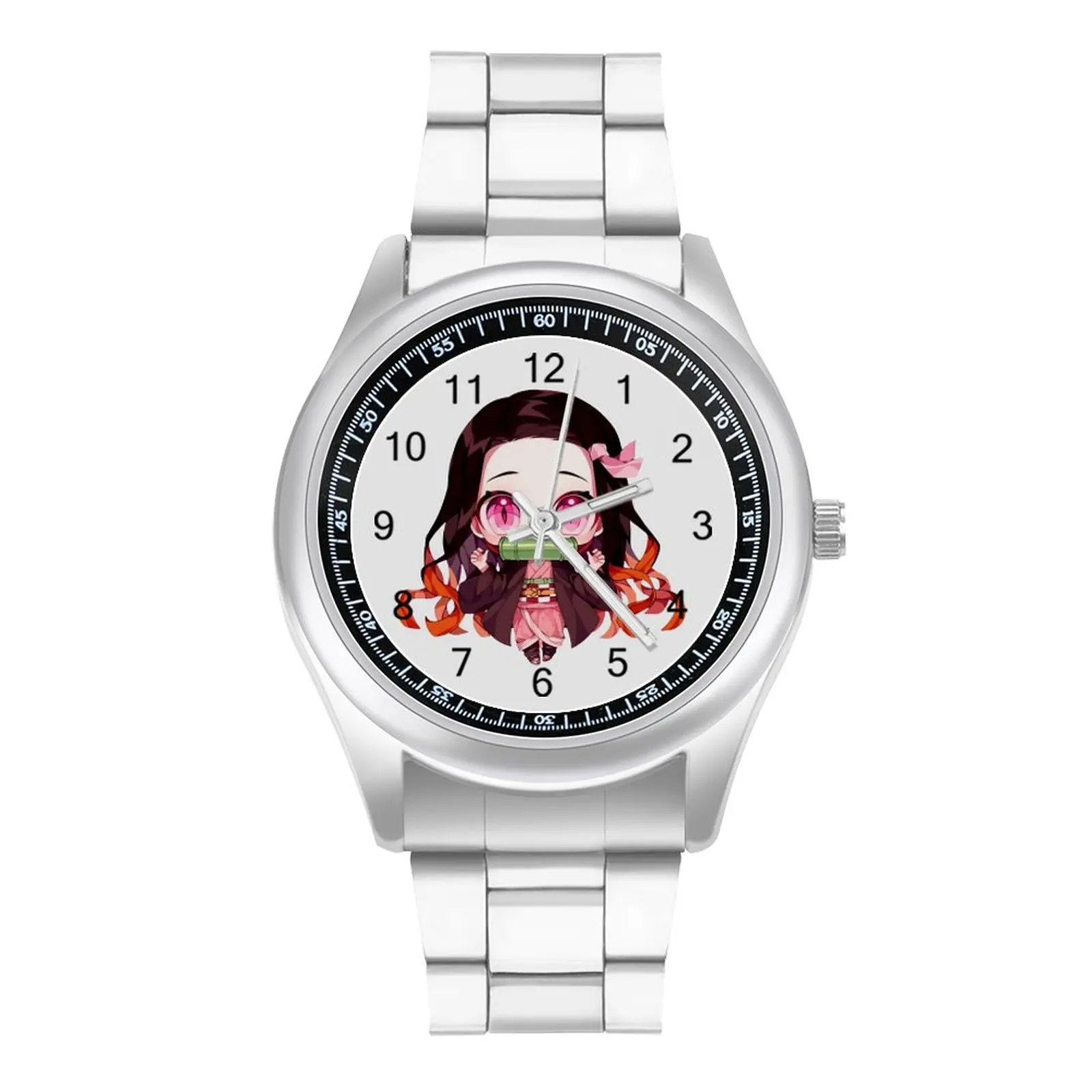 

Chibi Nezuko Demon Slayer Quartz Watch Kimetsu No Yaiba Design Creative Wrist Watch Steel Hit Sales Business Female Wristwatch