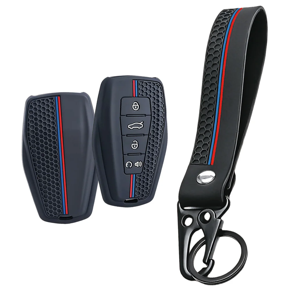 For Geely Coolray Emgrand GT GS S Monjaro Atlas Pro Azkarra Okavango Tugella Silicone Remote Key Case Lightweight Key Cover