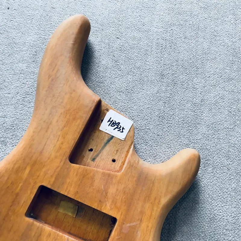 Natural sequoia sólida inacabado Jazz Bass corpo, Active baixo elétrico, DIY com danos, HB935