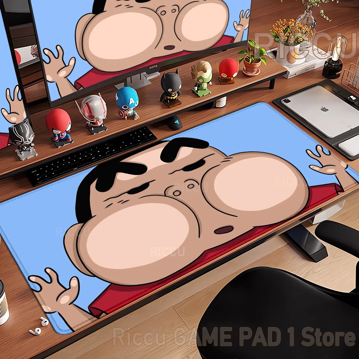 

Anime cartoon C-Crayon Shin-chans Mouse pad peripherals Computer Gamers Locking Edge Non-slip Mouse Pad XXL Keyboard PC Desk Mat