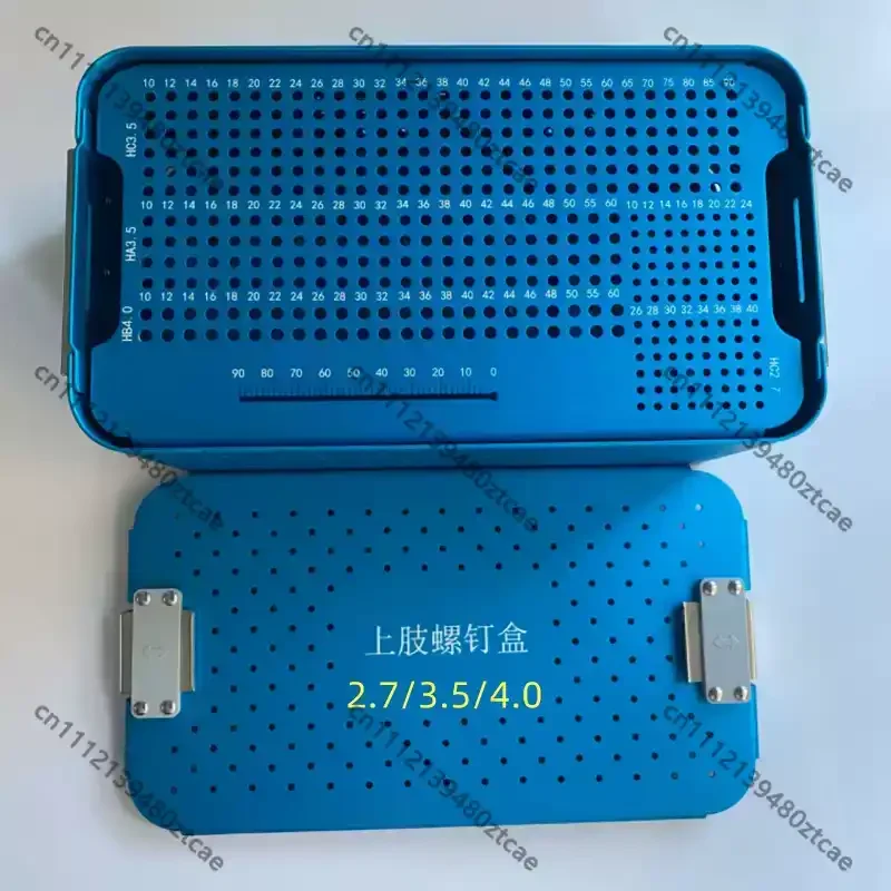 Upper Limb Orthopedic Locking Screw Storage Case For 2.7mm 3.5mm 4.0mm Bone Screws Autoclavable Surgical Implant Box