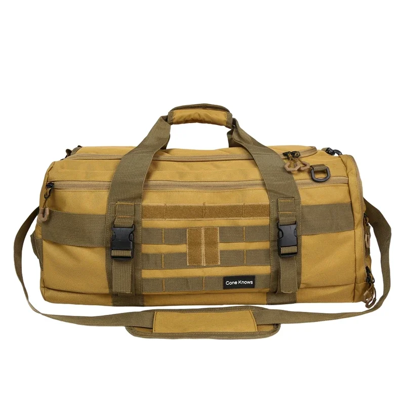 New Tactical Gym Fitness Bag with Shoes Pocket Outdoor Travel Duffel Luggage Shoulder Crossbody Bags Dry Wet Camping Trip Handba