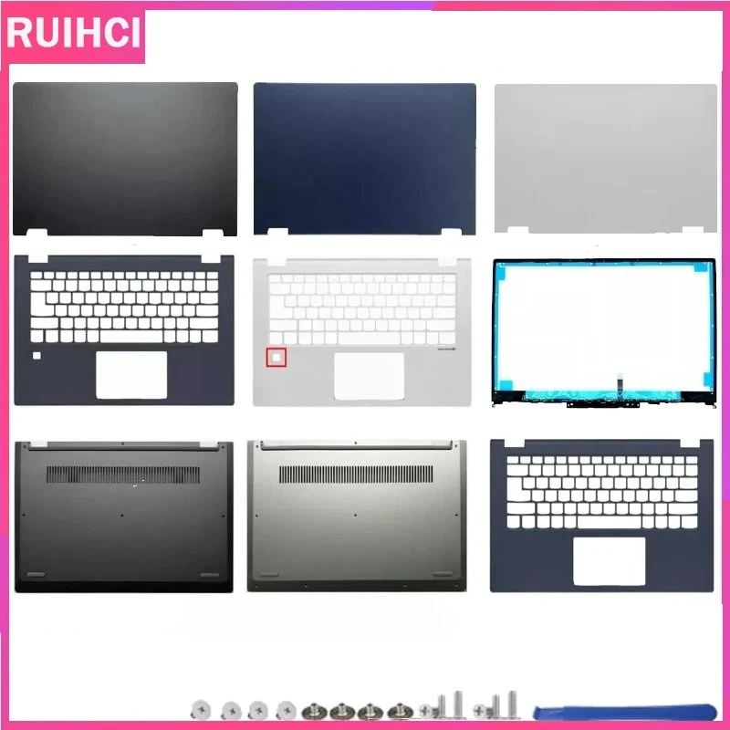 Para Lenovo IdeaPad Flex 14 C340-14 C340-14IWL C340-14API C340-14IML Nueva Cubierta Trasera LCD para Portátil, Bisel Frontal, Reposamanos y Carcasa Inferior