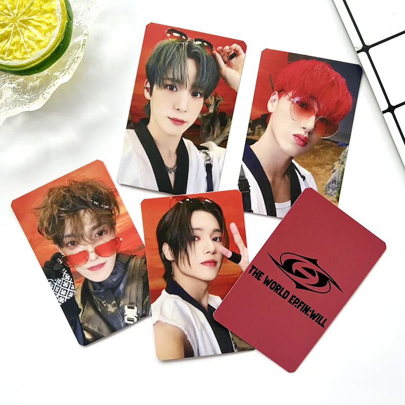 KPOP ANITEEZ-Álbum Lomo Crads, dourado, WILL Merch Photocard Álbum, Cartão Coleção Fan, Cartaz, Cartão Postal, Fotos Presente