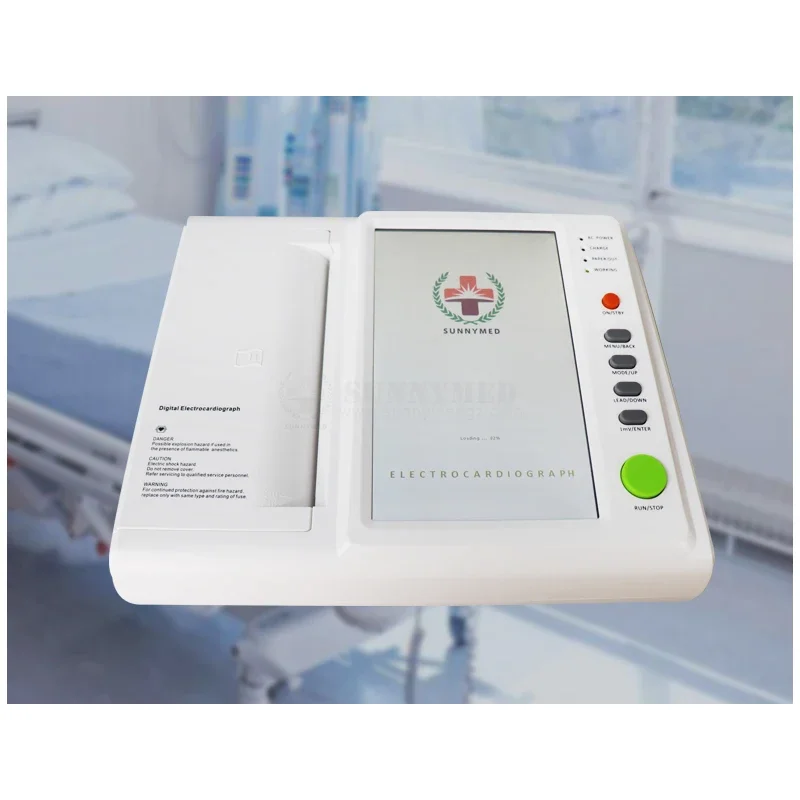 SY-H008 Sunny Medical device 12 leads Portable ecg machine 12 channel ecg electrode machine price