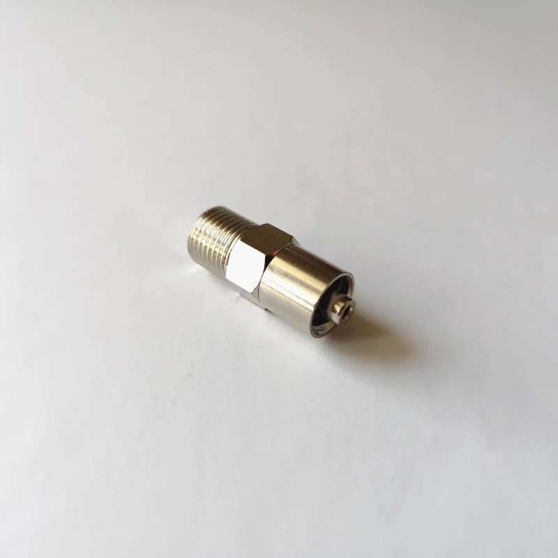 Conector de Seringa Metálica Adaptador Luer Lock Macho Engrossado Encaixe de Rosca Latão Niquelado Seringa de Metal g1 8