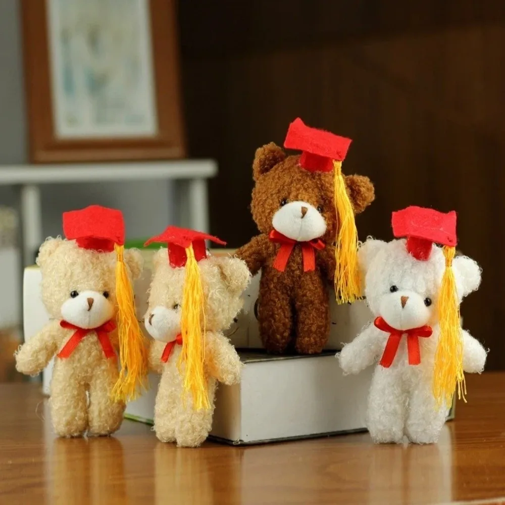 Rucksack-Anhänger, niedliche Abschlussbären-Puppe, weiches hängendes Stofftier-Spielzeug, 14 cm, Dr. Bear-Puppe, Absolventen-Geschenke