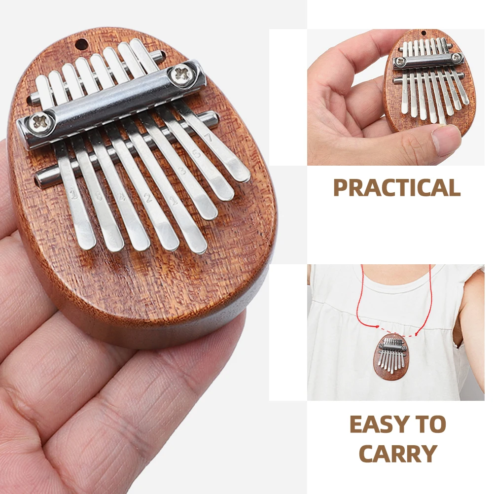 

Toddler Solid Wood Thumb Piano Finger Instrument Mini Musical Instruments Child Christmas Gifts
