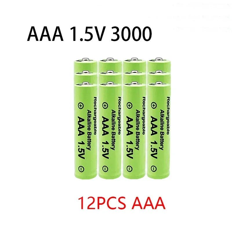 Brand new AAA battery 3000mAh 1.5V alkaline AAA remote control toy rechargeable battery light battery high capacity long life