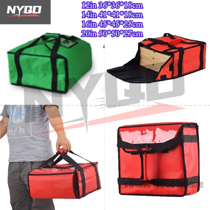

12/20 Inch Pizza Delivery Bag Insulated Pizza Bag Storage Temp Pizza Bag Foldable Insulated Lunch Box Foldable Ice Pack Portable