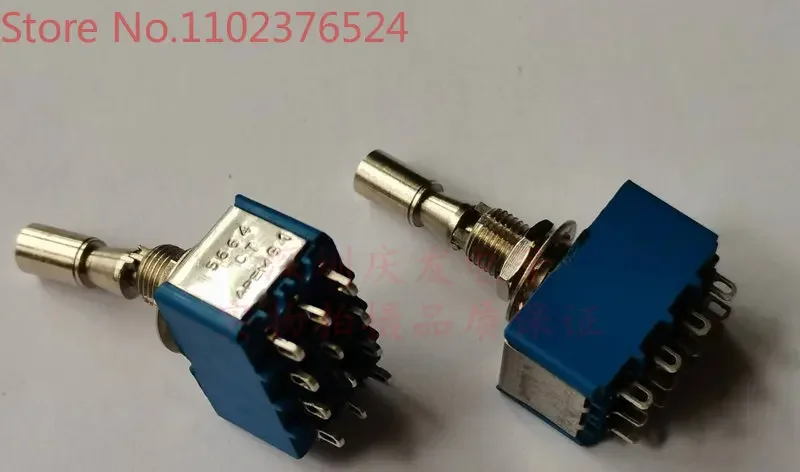 

5664 APEM button switch 12 pin, 2nd gear, left and right locking, anti collision rocker switch toggle