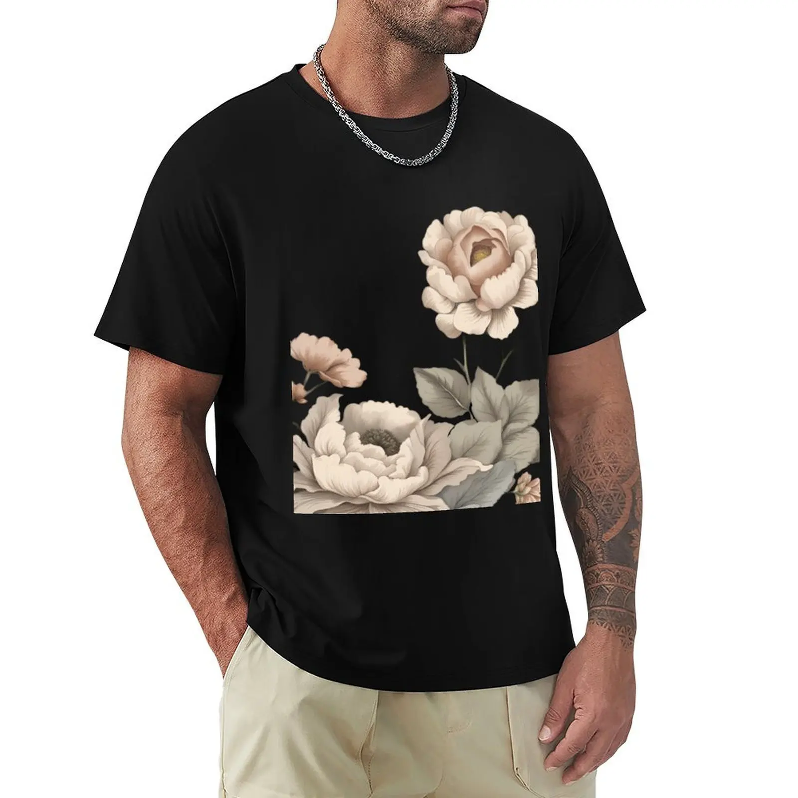 Paris Patterns No. 46- Flower Art. Jardin de Fleurs Collection…By Carraann T-Shirt Blouse T-shirts for men cotton