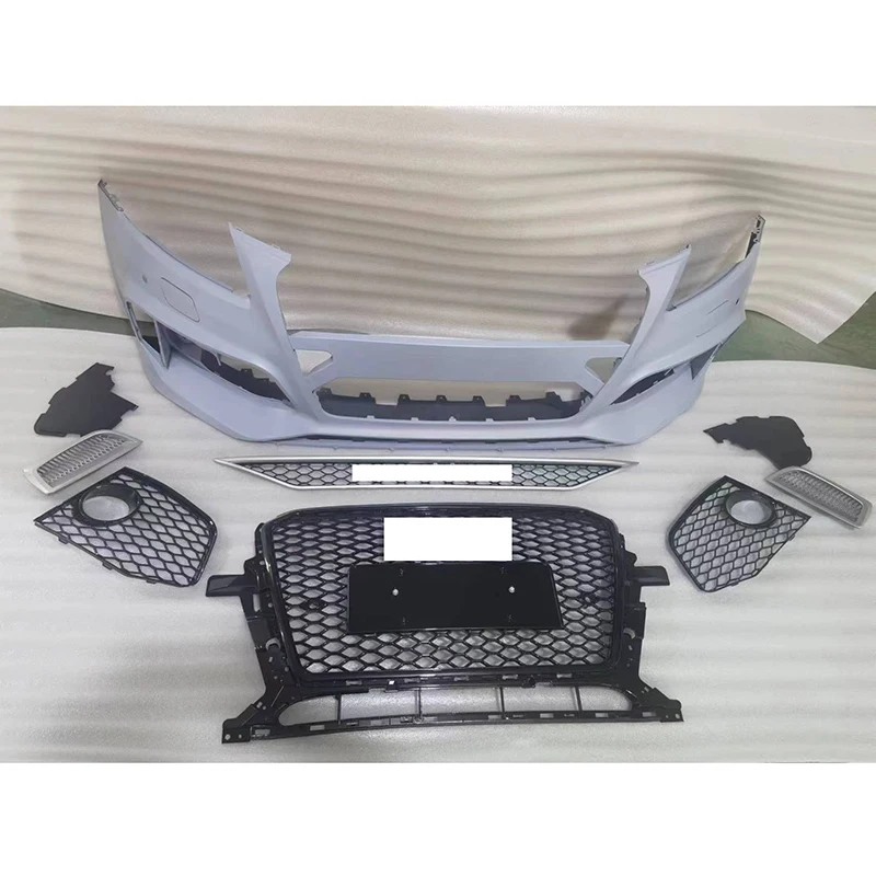 

New Design Car Body Kit Front Bumper with Honeycomb Grille with ACC Fog Grille for Q5 SQ5 Upgrade to RSQ5 Style 2013-2017