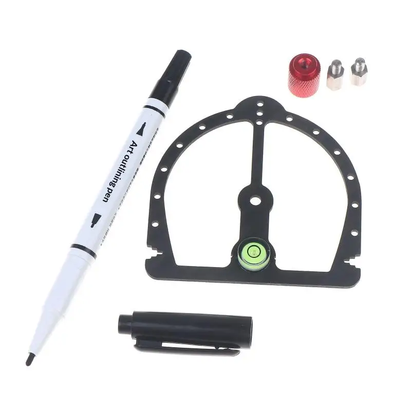 【BS】Herramienta para Carrocería de Coche RC, Herramienta para Cortar Ruedas de Carrocería de Coche RC, Herramienta de Localización, PC/PVC Común