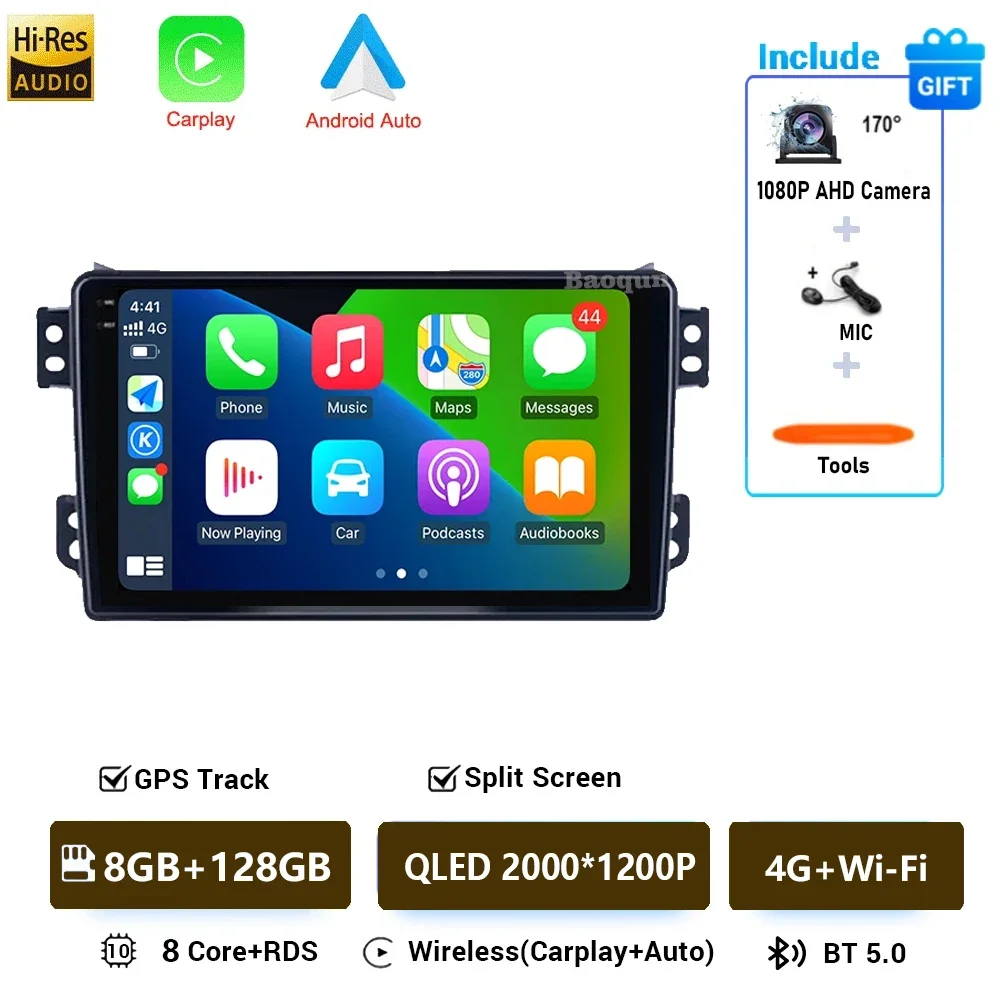 Android 16 Autoradio Voor OPEL Agila SUZUKI Splash Ritz 2008-2014 Multimedia Video Player Autoradio Draadloze Carplay Android auto