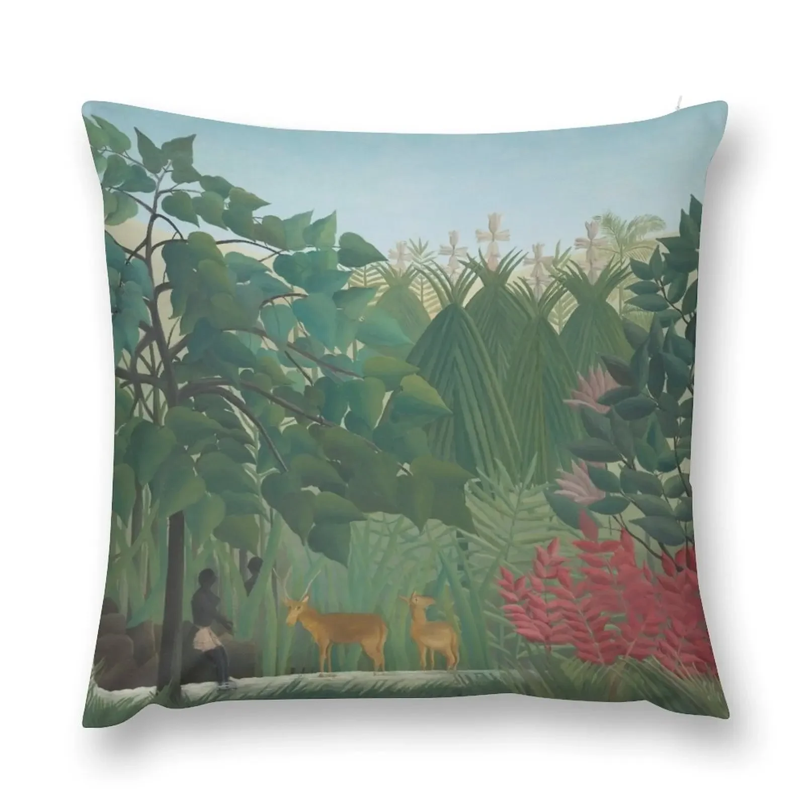 The Waterfall - Henri Julien Rousseau Throw Pillow Cushion Child Christmas Covers pillow