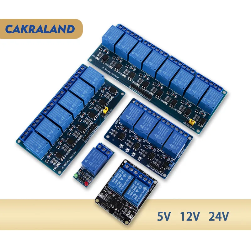 Relay 12V Control Board Module 5V Arduino 24Vdc Voltage 24V Switch 5 12 24 V DC 5Vdc 12Vdc Rele Rela 220v Relai Rel Reley