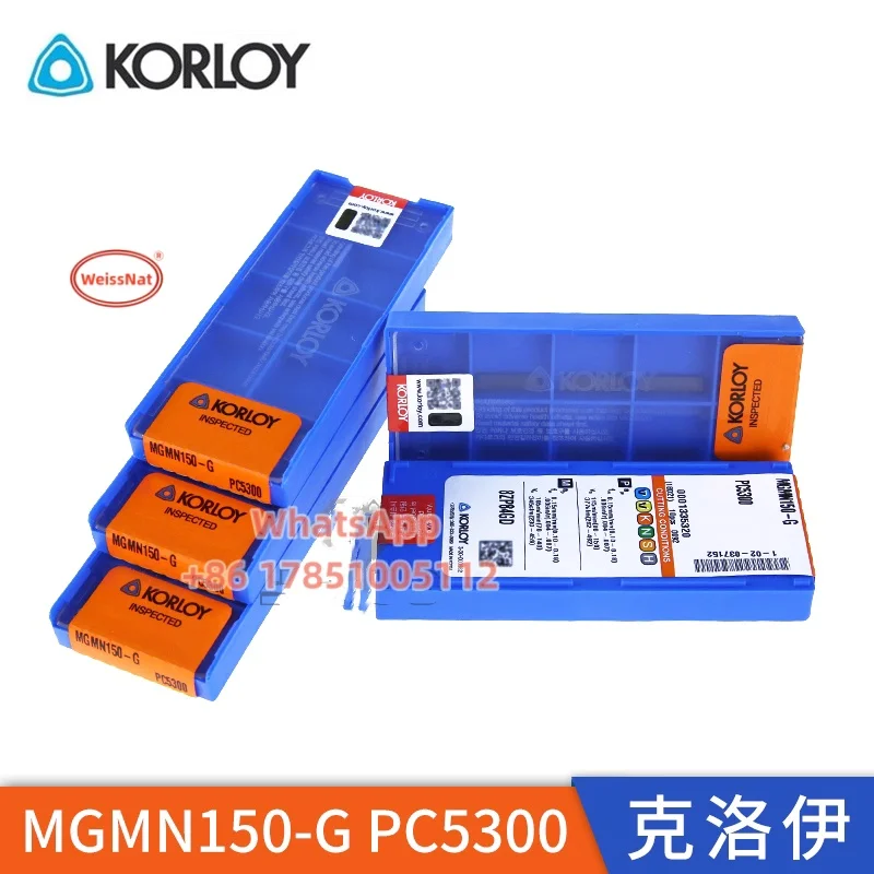 

KORLOY MGMN150.MGMN200,MGMN250,MGMN300,MGMN400,MGMN500,MGMR200-6D, MGMR300-6D,PC5300 Твердосплавная пластина для обработки канавок MGMN