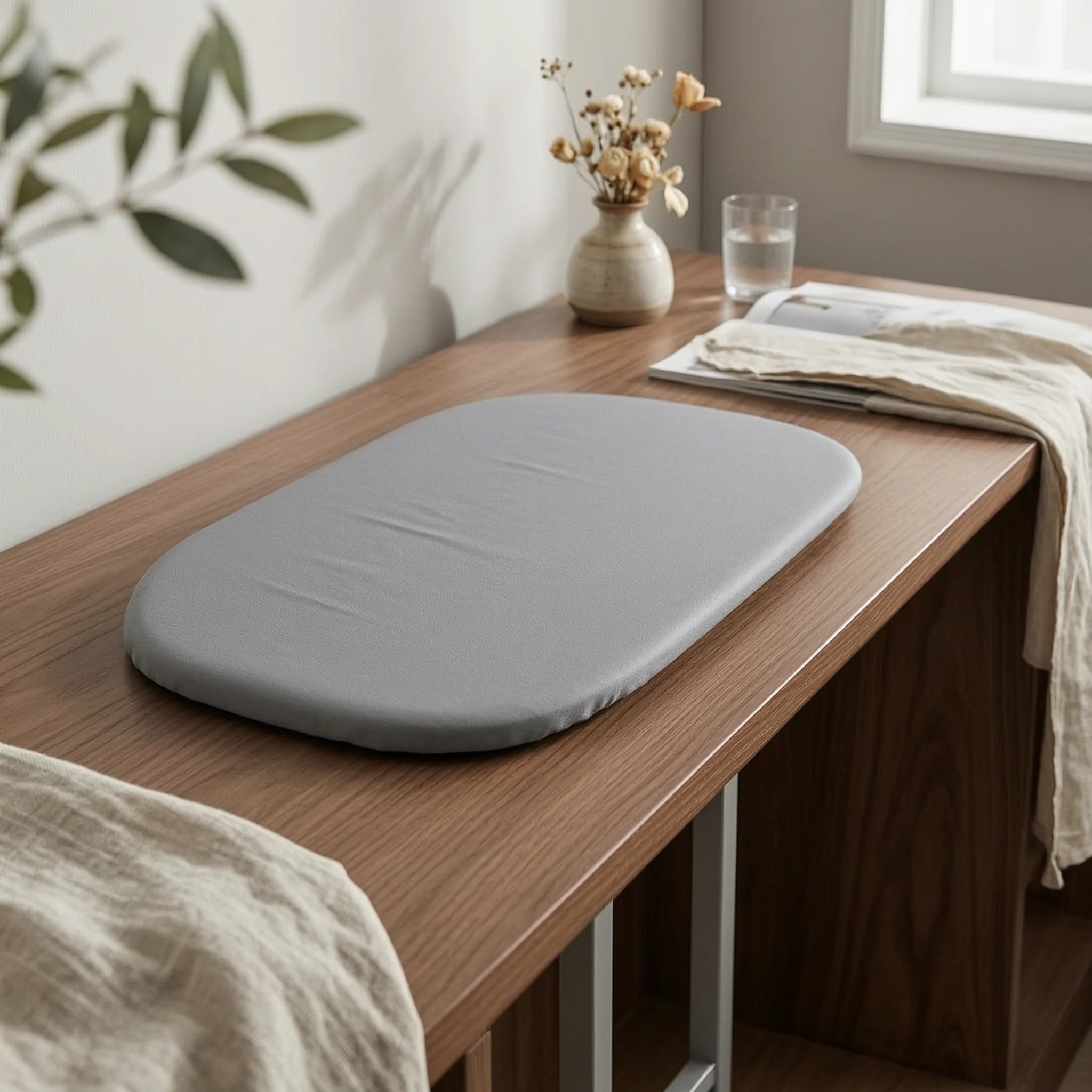Wall-Mounted Ironing Board Heat-Resistant Foldaway Ironing Board Household Tool Foldable Space Saving for Closet