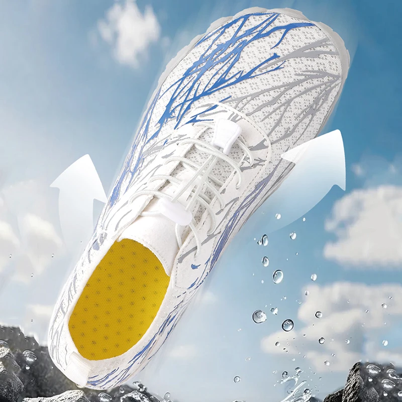 

New Wide-toe Men's Shoes Casual Soft Sole Wide-Toe Shoes Walking Sneakers Breathable Mesh Comfortable Barefoot Shoes Big Size