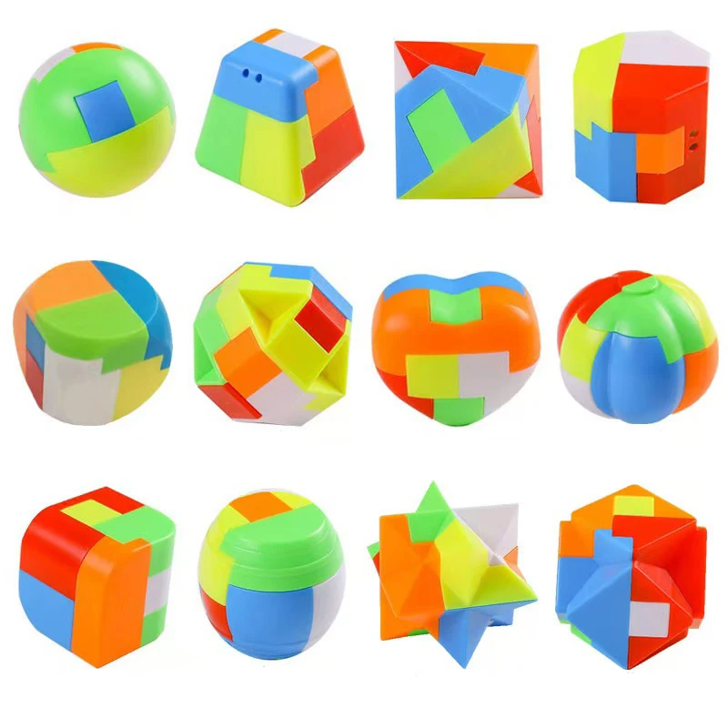 

Пластиковый 3D-головоломка, брелок с замком Любана, головоломка, волшебный мини-куб, развивающие интеллектуальные игрушки для детей и взрослых, IQ Challenge
