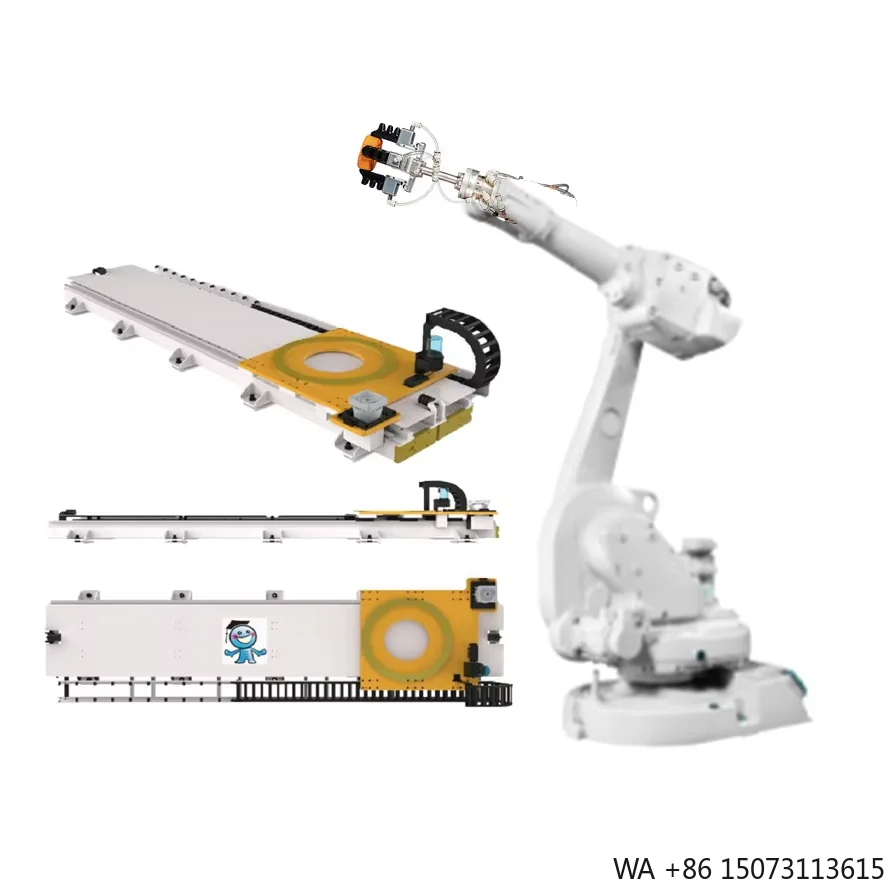 6-Axis Industrial Robotic Arm with 12kg Payload for Warehouse Picking, Compatible with Linear Rail Track Systems