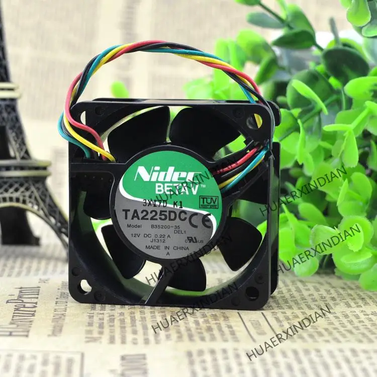 New  6025 12V 0.22A 6CM/ B35200-35 4PWM  Cooling Fan Assembly Kit