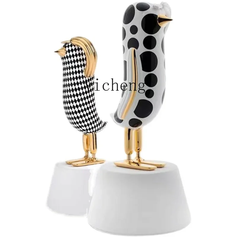 ornament home living room sculpture creative table landing Nordic light luxury soft decoration jewelry