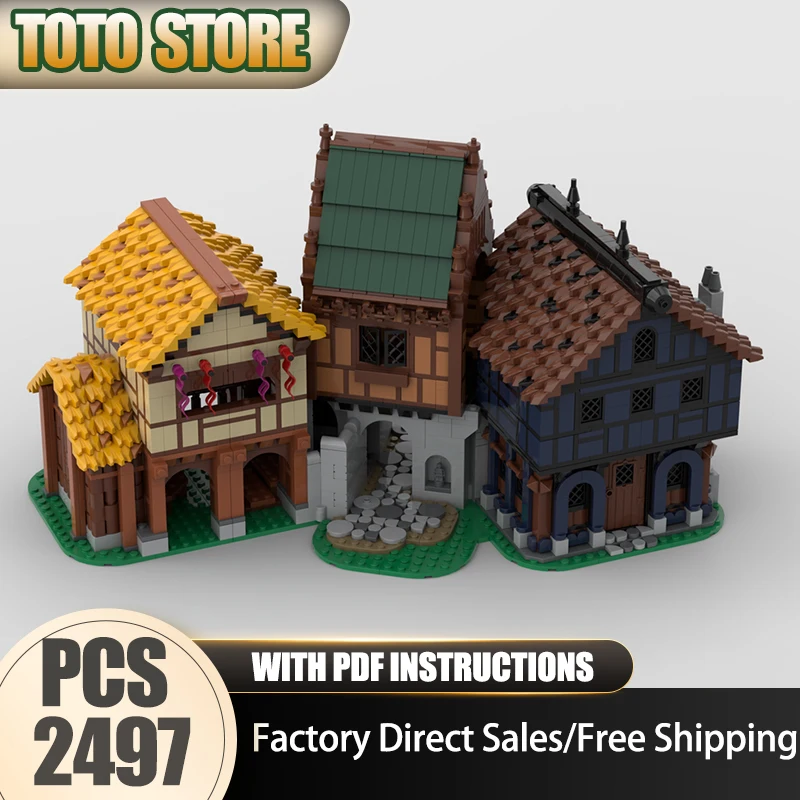 

Medieval Castle Model Moc Building Bricks Village Playhouse Model Technology Modular Block Toys DIY Assembly Christmas Gifts