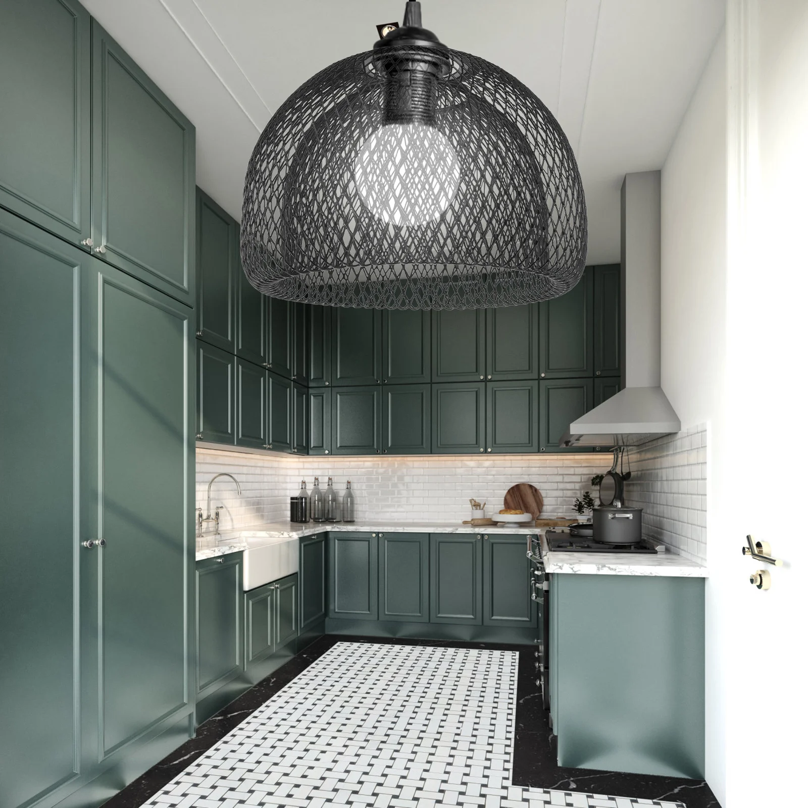 

Полый железный абажур для подвесных потолочных светильников, люстры, настенные светильники, осветительные аксессуары, замена клетки для лампы