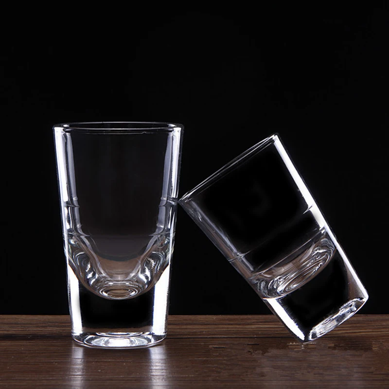 4pcs/1pcs Glasses Set 15ml/30ml/80ml/120ml Shot Glass Thickened Bottom Small Cups Transparent Tumblers for Scotch Bourbon Voldka