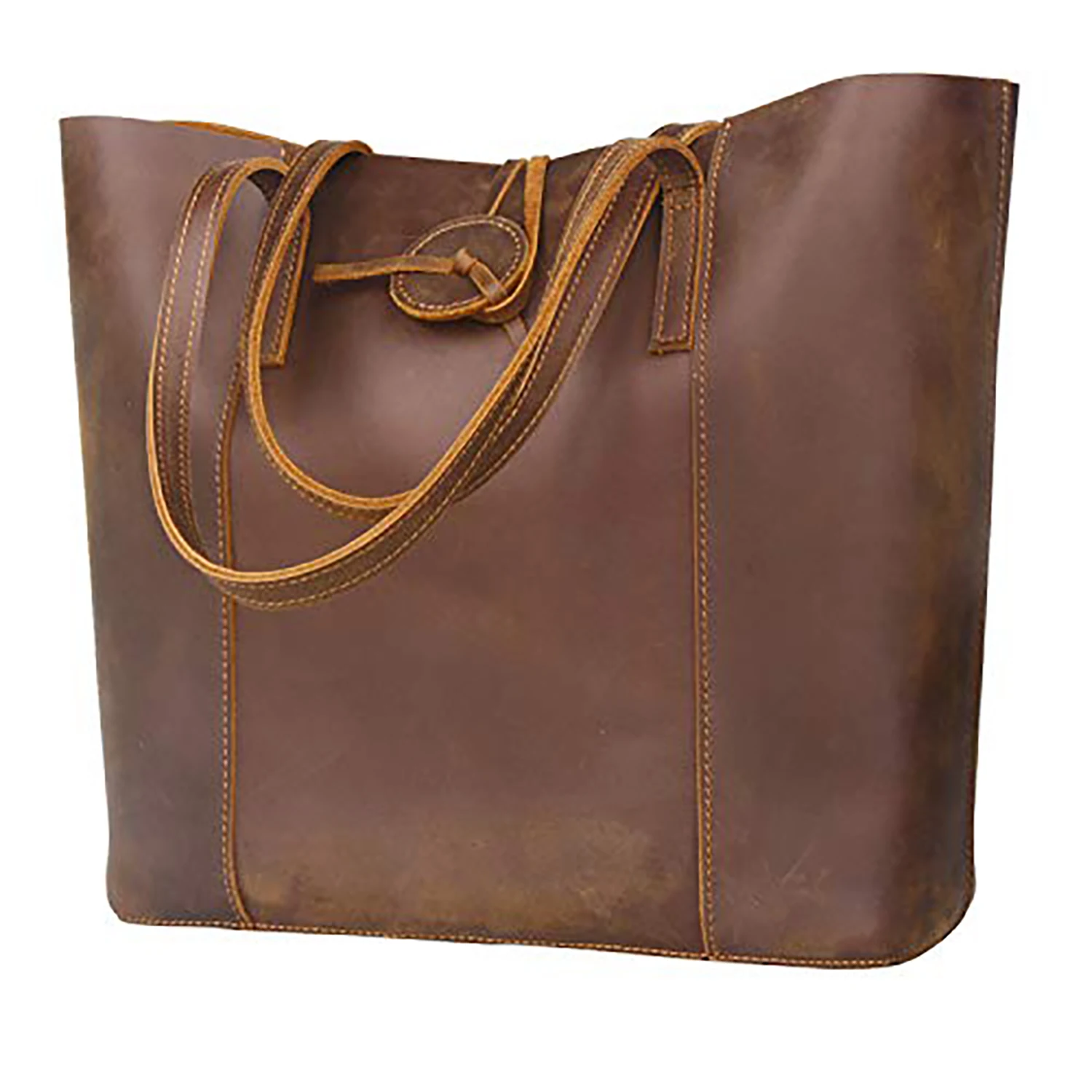 

"128 Large Capacity Tote Bag – Premium Mother-Daughter Set, Minimalist Designer Handbag (Crossbody/Shoulder Carry), Crazy Horse