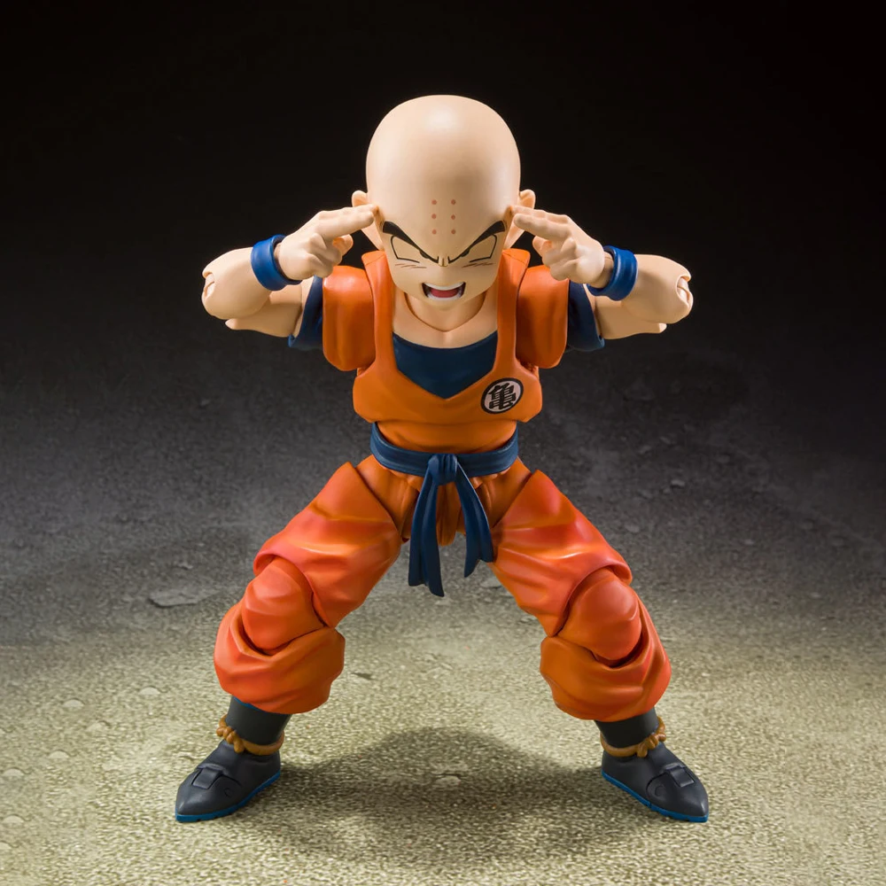 In Stock Original Bandai SHFiguarts Dragon Ball Z Earth's Strongest Man Krillin Figure Anime Genuine Action Model Toy