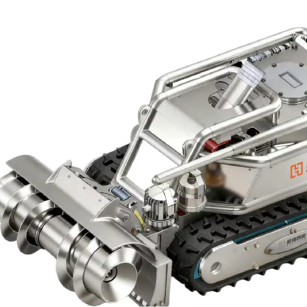 IP68 military-grade dredging robot, 700kg load 20m wading depth underwater equipment